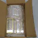 Floroom 6 Pack 4x6 Inch Clear Acrylic Sign Holders, Double-Sided Gold Display Stand Picture Frames for Table Numbers, Menus, Flyers, Weddings, and Offices