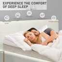 SUNYRISY Adjustable Wide Size Bed Wedge Pillow, Wedge Mattress Topper with Washable Cover, Mattress Wedge Lifter, Inclined Mattress Elevator for Acid Reflux, Neck & Back Pain, Anti-snoring, Queen