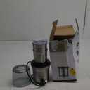 Secura Electric Coffee Grinder and Spice Grinder with 2 Stainless Steel Blades Removable Bowls