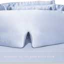 DROWSY Silk Sleep Mask - Face-Hugging, Padded Cocoon for Luxury Sleep In Total Darkness - 100% Pure Mulberry Silk (Blue Belle)