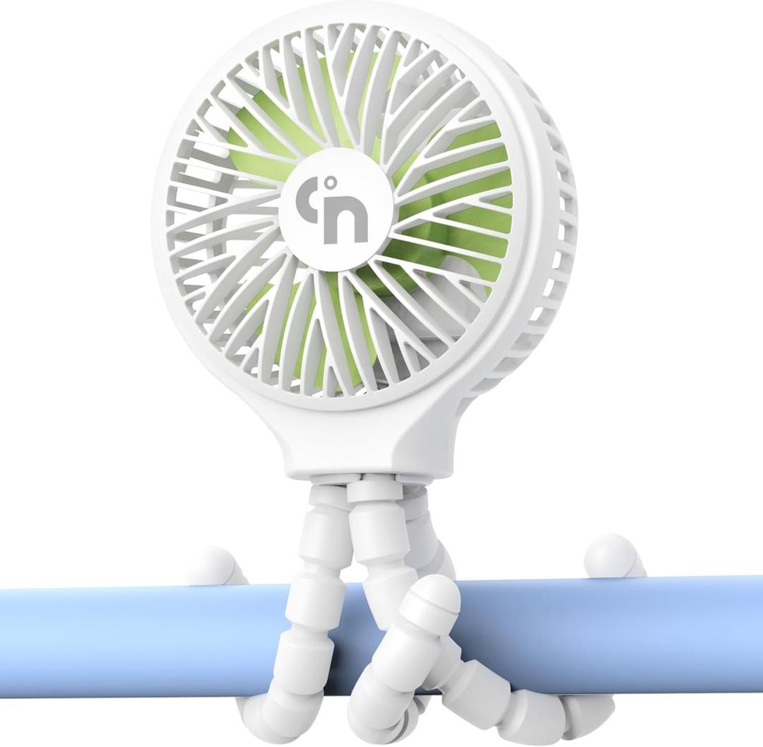 WiHoo Portable Stroller Fan, 11H Ultra-long Battery Life 3 Speed 360Rotate, USB Rechargeable or Battery Operated Cooling Clip On Personal Fan for Baby Crib Travel Car Seat White WiHoo Portable Stroller Fan, 11H Ultra-long Battery Life 3 Speed 360Rotate, USB Rechargeable or Battery Operated Cooling Clip On Personal Fan for Baby Crib Travel Car Seat White