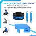 THTEN KST-120X KST2040-06 Trimmer Replacement Blades Head Compatible with Kobalt KST 120x-06 and 40v Cordless String Trimmer 16 Pack (Item 1520463,506892,808667)