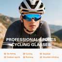 suoso Sports Cycling Sunglasses for Men: Lightweight UV Protection Polarized Sun Glasses for Youth Baseball Softball Running