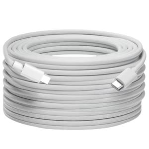 USB C Cable 20ft 1Pack USBC to USBC Cable Fast Charging,60W(3A) Compatible with iPhone 16/15 Pro Max/Plus,iPad mini 6/ Pro 2021,Mac-Book Pro 2020,Samsung Galaxy S24,Switch,Tablet,Laptop (White)