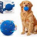 Interactive Dog Ball, Pet Toy Balls Automatic Moving & Bouncing Toys for Small Medium Large Dogs, Solid E-TPU & IPX7 Waterproof, Active Rolling Puppy Toy for Exercise and Boredom Relief(Blue)
