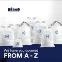 Plasticplace Trash Bags, Compatible with Simplehuman Code H, 8-9 Gallon Trash Can Liners, White Drawstring Garbage Bags, 100 Count Heavy Duty