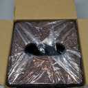 Square Tissue Box Cover, Stylish Leather Tissue Box Holder with Magnetic Bottom, Used As A Decorative Tissue Holder for Living Rooms, Bedrooms, and Desks (Brown Grape Pattern)