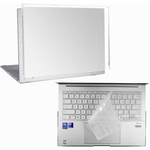 Laptop Case Set for ASUS Zenbook 14 (2025) 14 inch Scratch-Resistant & Drop-Resistant Hard Shell Frosted Transparent Protective Cover + Keyboard Cover