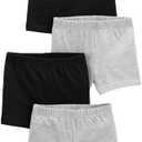 Simple Joys by Carter's Girls' 4-Pack Tumbling Shorts, 4T
