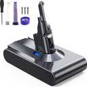 8000mAh Replacement Battery for Dyson V8 Battery Compatible with Dyson V8 Vacuum Cleaner Series V8 Absolute V8 Animal V8 Motorhead V8 Absolute Pro SV10(2*Filter)