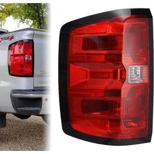 Boine Tail Light Assembly Compatible With 2014-2018 Chevy Silverado 1500 2500HD 3500HD Left Drive Side Bulb and Harness Included