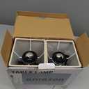 15'' Table Lamp for Bedroom set of 2,3-Color Bedside Lamps with Pull Chain Table Lamps for Night stands with AC Outlet,Small Night Light Lamps with 2 Bulbs Lamps for Living Room Kids Room Office Decor