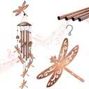 Dragonfly Wind Chimes Outdoor Dragonfly Gifts for Women/Men/Mom/Grandma/Wife Birthday Gifts Memorial Gift Metal WindChimes for Outside/Indoors, Home, Lawn, Porch, Patio, Garden Decor, Yard Decorations