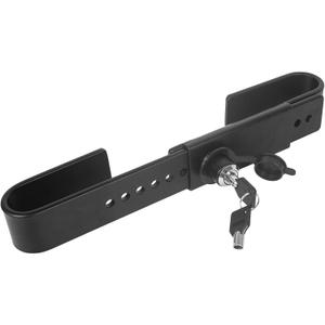 Shipping Container Lock, Cargo Door Lock, Heavy Duty Steel Trailer Box Lock with 2 Keys, Dust Cover Re-useable - Black