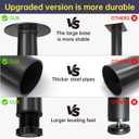 Adjustable Metal Desk Leg 21~36 Inch, Adjustable Metal Table Legs, Home Office DIY Furniture Leg Set, for Computer Desk Dining Table Office Desk (2, Black), 21~36 Inch2 Pack