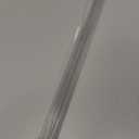 Bathroom Shower Glass Door Bottom Seal Strips, Length 36 Inch 2PCS Transparent PVC Door Bottom Seall Strips for 1/4" (6MM) Thick Framless Glass Panel