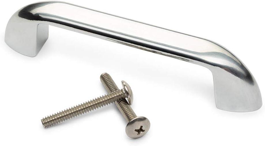 4 Inch Universal Pull Handle. Fits Trash & Laundry Chute Bottom & Side Hinged Doors. Hardware Parts