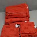 Peryiter 4 Pcs Christmas Red Bow Hand Towels and Bath Towels Set for Bathroom 100% Cotton Absorbent Decorative Jacquard Weave Coquette Bathroom Decoration Preppy Bath Decoration Gift