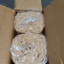 Art3d Natural Bamboo Wall Panel for Interior Wall Decor, Renewable Pole Wrap Wainscoting Paneling for Wall Ceiling Furniture Cabinet Office, 12 x 96 Inch, 2-Pack - Light Burned