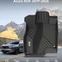 3W Floor Mats&Cargo Liner Fit Acura RDX 2019-2024 2025 2026 TPE All Weather Custom Fit Floor Liner for Acura RDX 1st and 2nd Row Full Set Car Liners Black