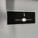 Petite Bracelet Watch for Women, Gifts for Girlfriend Diamond Dress Analog Watch Waterproof (Two-Tone Gold Silver)