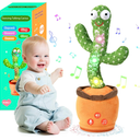 TWORIVER Valentine Gifts for Kids Baby Toys 06 36 612 1218 Months Dancing Talking Cactus, Toddler Boys Girls Gifts for 2 3 4 5 6 7 8 9 10 Month Old Baby Toys for 1 Year Old Boy Girl