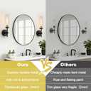 MOKATNG Wall Sconces Set of Two, Black and Gold Bathroom Sconces with Clear Glass, Hardwired Sconces Wall Decor Set of 2, Modern Wall Light Fixtures for Bathroom Mirror Living Room Bedroom Hallway