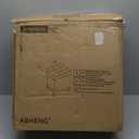 17.7 inches Velvet turfed Ottomans Cube with Storage, Metal-Framed Square Linen Storage Ottoman Foot Rest Stool Holds 770 LB for Dorm Living Room Bedroom White UASND64W