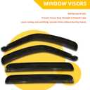 Rain Guards Compatible with 2008-2013 Jeep Liberty KK Side Window Visor Wind Deflector Vent Visors Car Accessories Tape-On 4pcs