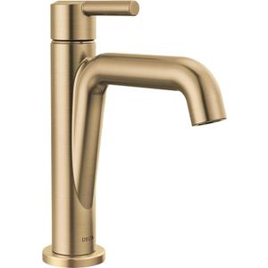 Delta Nicoli Brushed Gold Faucet 3 Hole, 8 Inch Widespread Bathroom Sink Faucet for Vanity, Push-Pop Drain Assembly, Champagne Bronze 35749LF-CZ