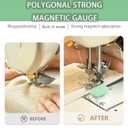 2 x Magnetic Seam Guide for Sewing Machine,Multifunctional Hem Guide with Needle Threaders,Hemmer Guide,Universal Sewing Supplies and Accessories