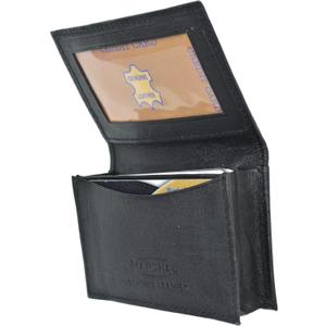 Genuine Leather Expandable Credit Card Outside Id Business Card Holder Wallet 070BK