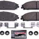 Power Stop Z23-1058 Front Z23 Sport Carbon Fiber Infused Ceramic Brake Pads with Hardware For 200, 300, Avenger, Caliber, Challenger, Charger, Magnum [Model Specific]