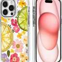 DAIZAG Magnetic Case for iPhone 13 Pro Max,Dried Fruit Flower Green Design On Clear Base Compatible with MagSafe,Drop Protection Shockproof Case for iPhone 13 Pro Max White