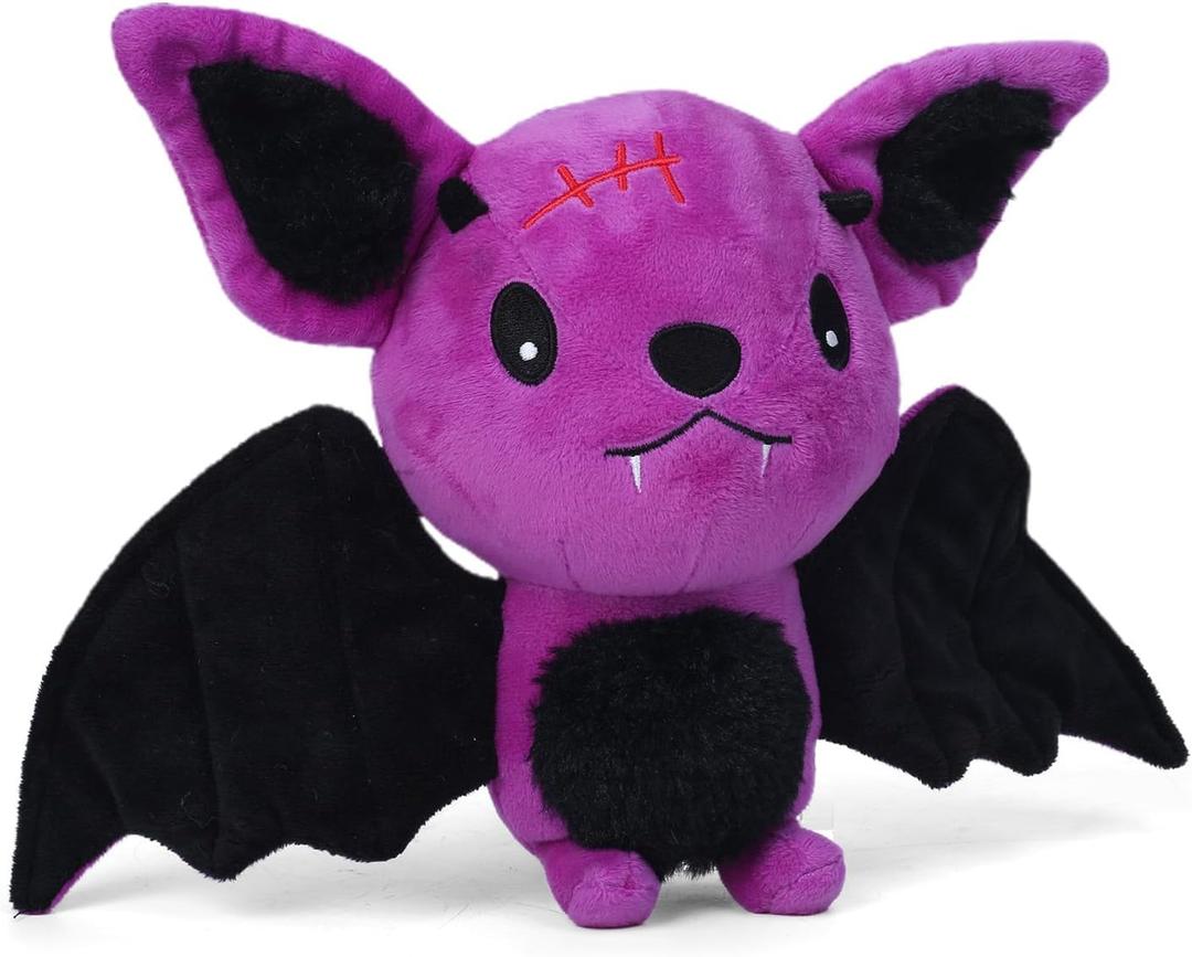 Blnboimrun Dog Toys for Aggressive Chewers, Squeaky Plush Bat with Crinkle Paper, Durable Interactive Chew Toys for Small, Medium & Large Dogs, Indoor Outdoor Play Pet Gift