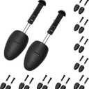 10 Pairs Plastic Shoe Tree Stretcher Shaper for Men (Black)