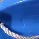 Toboggan Snow Sled for Adults, 48in Plastic Sleds with Pull Rope and 4 Handles, Outdoor Plastic Snow Sled for Kids and Adults