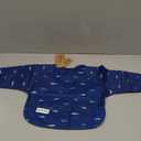 Tiny Twinkle Long Sleeve Bib for Babies & Toddlers | Waterproof Smock Bib for Eating | Machine Washable & Mess-Proof Feeding Essentials | Newborn Shower Gift (Ocean Life, 624M)