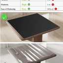 Black Plastic Table Cover Protector, 54" x 54" Waterproof Easy Flat PVC Desk Pad Mat, 1.5mm Thick Waterproof Vinyl Table Top Protector for Dining Room Table, Office, Dresser