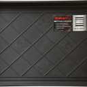 All-Weather Boot Tray - Water-Resistant Plastic Mud Pan, Pet Food Tray, and Outdoor or Indoor Shoe Mat for Entryway by Stalwart (Black)