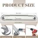 24 Inch Grab Bars 1.25" Dia,Brushed Nickel 304 Stainless Steel Bathroom Grab Bar,Anti Slip Knurled Safety Bar,Wall Mount Handicap Grab Bars,Support Handrail for Seniors Elderly Injury