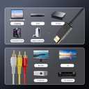 Eanetf HDMI to RCA Cable with Built-in Converter, 1080P HDMI to 3 RCA AV Adapter (Composite Video + Audio), 5ft (1.5m) for Connecting DVD Player, HDTV, PC to Old TV, Projector, Legacy Devices