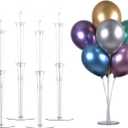 LANGXUN 4 Pack 28" Height Table Balloon Stand Kit for Birthday Party Wedding Decorations, Balloons Arch Kit for Graduation Party and Christmas Balloon Decorations
