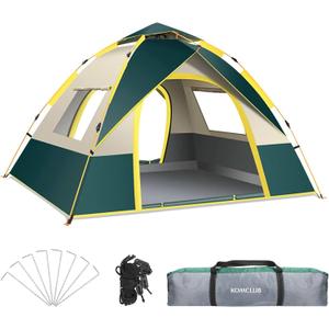 KOMCLUB Camping Tent Tents for Family Camp Tent Waterproof | windproof Outdoor for Backpacking Hiking Easy Setup With storage bag