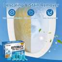 Automatic Toilet Bowl Cleaner Tablets, Blue, Septic Safe Hard Water Stain and Odor Remover, Effervescent Stain & Odor Remover Bathroom，Effervescent Stain Odor Remover Works with Toilets 50 Count