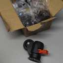 Stem Leveling Casters Wheel with Ratchet Handle Set of 4 Height Adjustable Caster, 1/2 Inch and M12 Stem Size, Total Load 580 Lbs Heavy Duty Industrial Retractable Casters T50