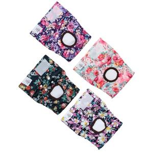 CuteBone Washable Female Dog Diapers 4 Pack Reusable Doggie Heat Diapers for Period FMG03XS