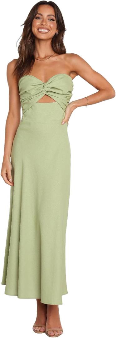 Petal & Pup Women's Rosetta Dress (Green, 4)