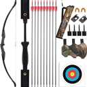 LWANO Recurve Bows for Adults - Archery Takedown Bow and Arrow Set for Adults/Youth/Teens Beginners Target Practicing, Left & Right Handed, 40lbs