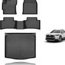 KELCSEECS Floor Mats & Cargo Liner for 2026 2025 2024 2023 2022 Corolla Cross AWD(Not Fit Hybrid) All Weather Floor Liners Car Mats Cargo Mat Trunk Mat Corolla Cross AWD Floor Mats Accessories